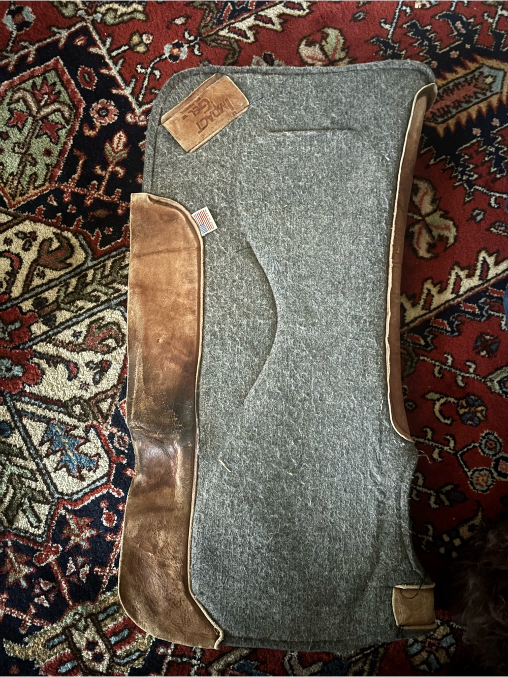 Impact gel saddle pad.  1nchX29 in